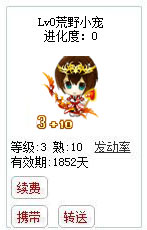 qq游戏3+10射手星座宝宝有效期1800多天不带进化度详情图 qq游戏3+10射手星座宝宝有效期1800多天不带进化度详情图