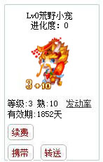 qq游戏3+10神龙宝宝有效期1800多天不带进化度详情图 qq游戏3+10神龙宝宝有效期1800多天不带进化度详情图