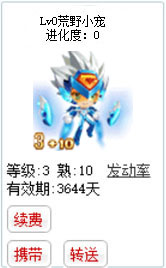 qq游戏3+10布鲁宝宝有效期3600多天不带进化度详情图 qq游戏3+10布鲁宝宝有效期3600多天不带进化度详情图